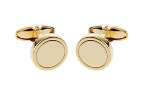 Gemelli tondi argento dorato Unoaerre