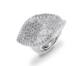 Anello argento con cubic zirconia Sovrani