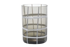 Bicchiere tumbler Twiddle grigio Zafferano