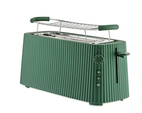 Tostapane Plissè a doppio scomparto verde Alessi