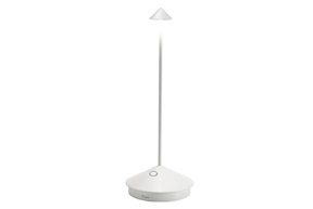 Lampada da tavolo Pina Bianco Opaco Zafferano