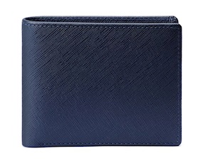 Portafoglio pelle blu Ottaviani