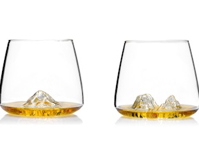 Set bicchieri whisky Topographic Grand Canyon/Matterhorn 2 pezzi Alaskan Maker