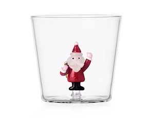 Idea regalo Natale Bicchiere tumbler Babbo Natale con sacco Christmas Tales Ichendorf