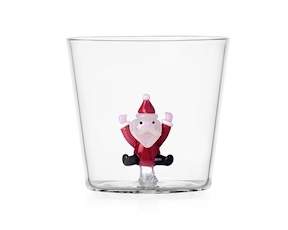 Idea regalo Natale Bicchiere tumbler Babbo Natale che salta Christmas Tales Ichendorf