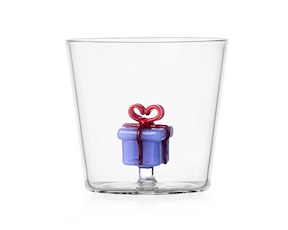 Idea regalo Natale Bicchiere tumbler Babbo Natale regalo azzurro Christmas Tales Ichendorf