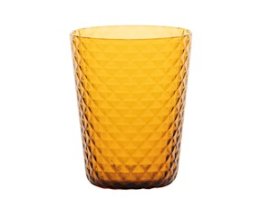Bicchiere tumbler Isolano ambra Zafferano