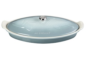 Pesciera Tradition gres sea salt con coperchio Le Creuset