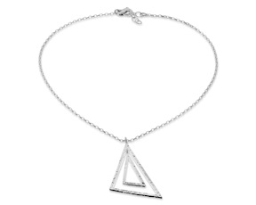 Collana Archè argento con pendente triangoli Selezione Zanolli