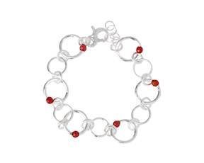 Bracciale Dafne argento e corniola Selezione Zanolli