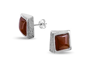 Orecchini Petra argento e occhio di tigre Selezione Zanolli