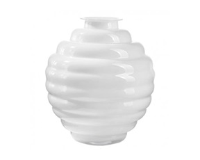 Vaso Anelli opale bianco latte Onlylux