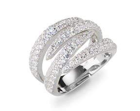 Anello argento con cubic zirconia Sovrani