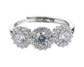 Anello argento con cubic zirconia Sovrani