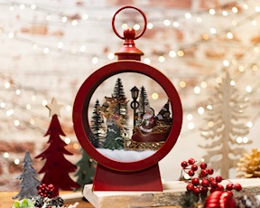 Idea regalo Natale Lanterna slitta rossa Selezione Zanolli