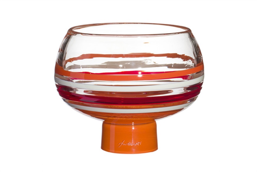 Bowl Mano Volante Murano glass limited edition Carlo Moretti