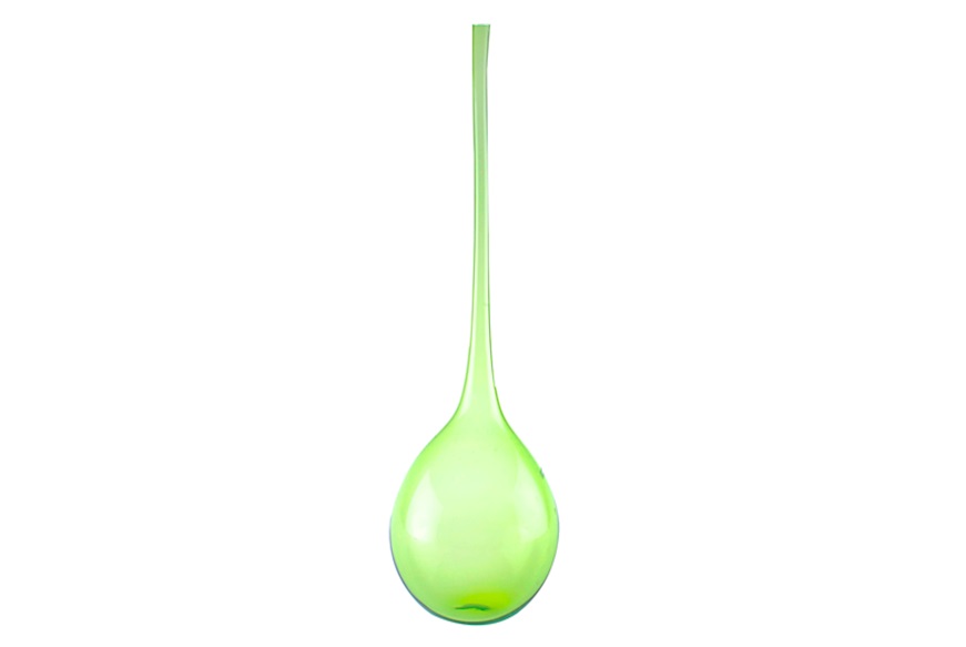 Vase Bolle Murano glass acid green Nasonmoretti