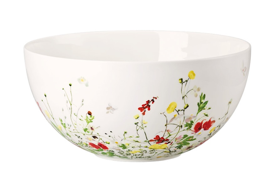 Salad bowl Brillance Fleurs Sauvage porcelain Rosenthal
