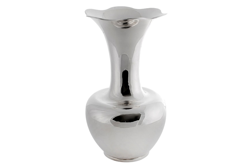 Vase silver shaped tall Selezione Zanolli