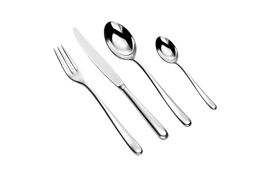 Cutlery set Caccia steel 24 pieces Alessi