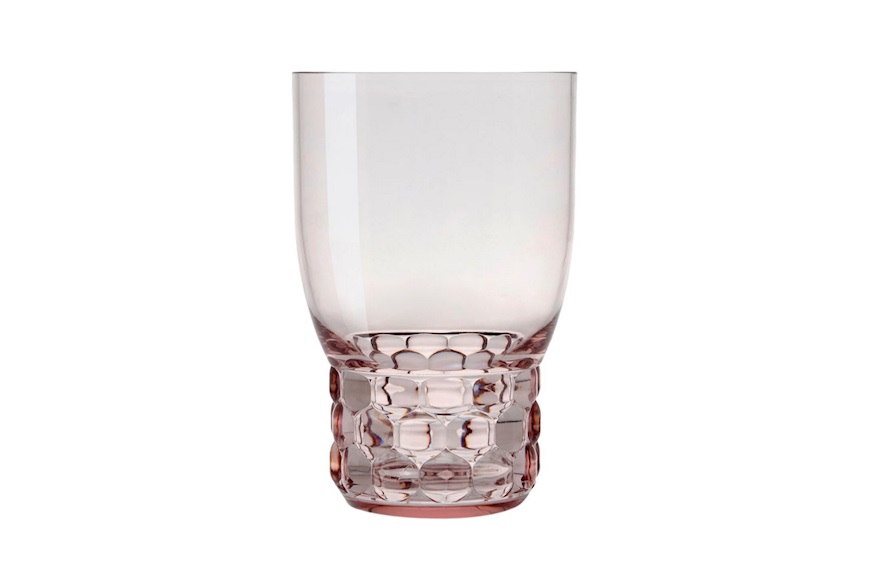 Bicchiere acqua Jellies Family colore rosa Kartell