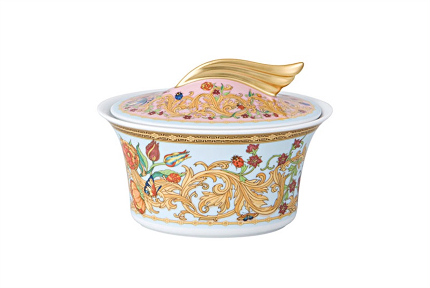 Sugar bowl Le Jardin porcelain Versace