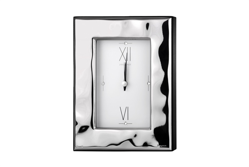 Alarm clock Seta bilaminated Silver Selezione Zanolli