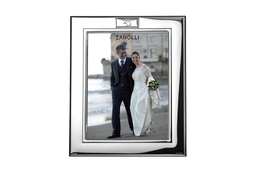 Picture frame Toujours bilaminated Silver 25° anniversary Selezione Zanolli