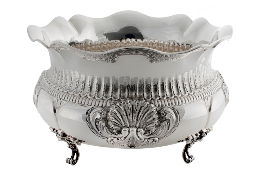 Centerpiece silver with shell chisel Selezione Zanolli