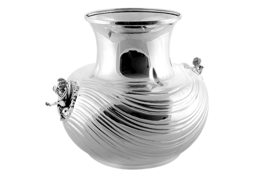 Vase silver with cherub Selezione Zanolli