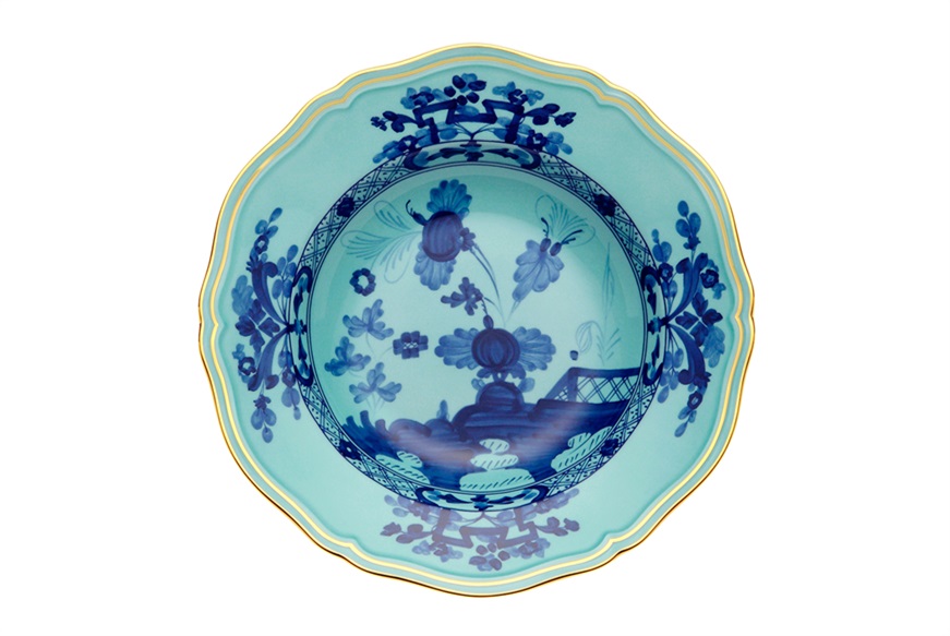 Soup plate Oriente Italiano Iris porcelain Richard Ginori