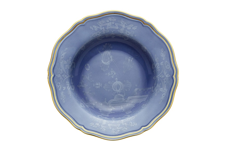 Soup plate Oriente Italiano Pervinc porcelain Richard Ginori