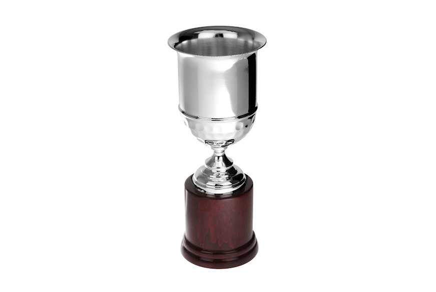 Cup silver with golf ball and wooden base Selezione Zanolli