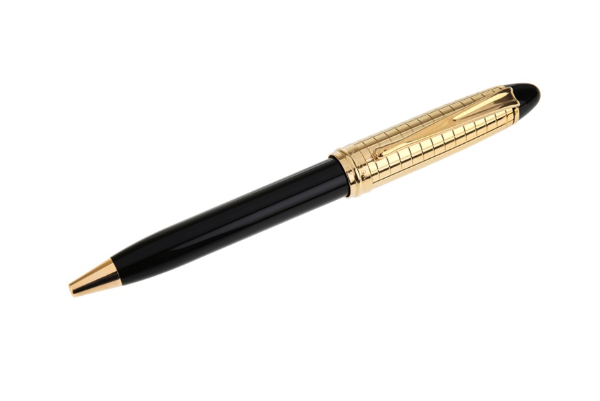Ballpoint pen Ipsilon Quadra gold Aurora