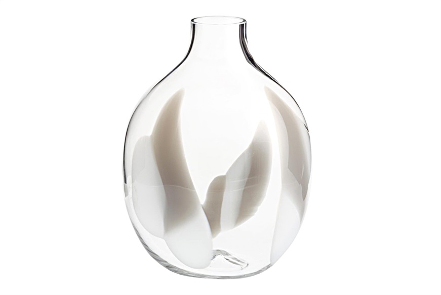 Vaso Singleflower vetro di Murano Carlo Moretti