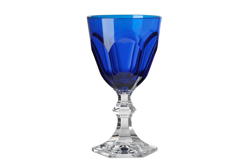 Water goblet Dolce Vita royal blue Mario Luca Giusti