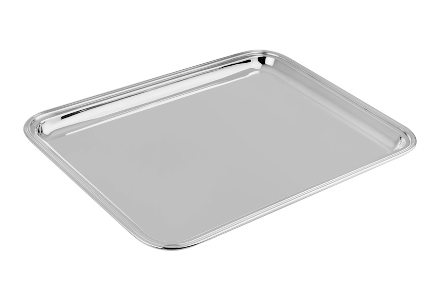 Rectangular tray silver in English style Selezione Zanolli