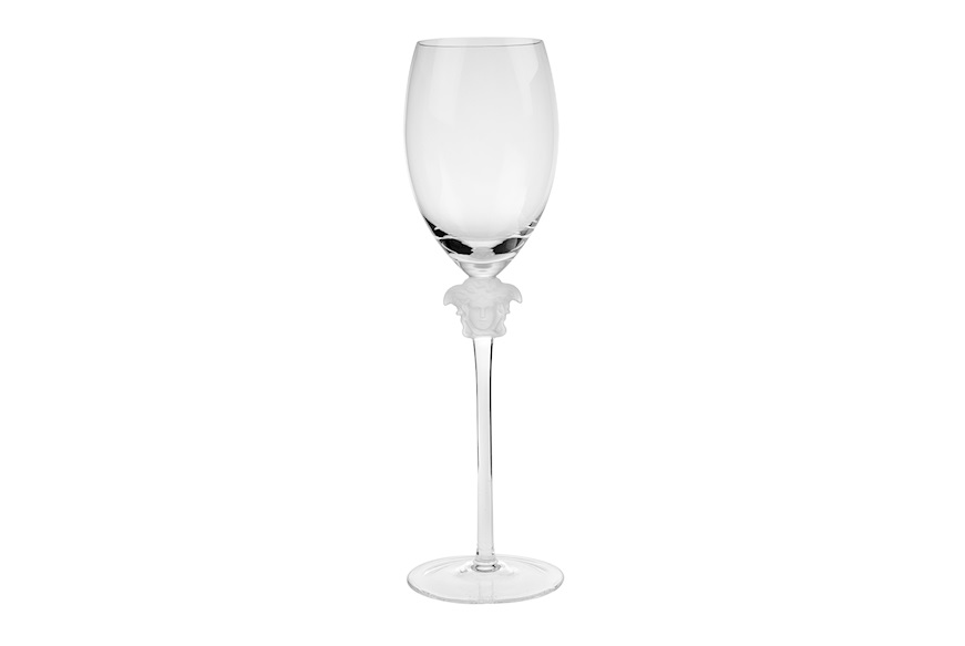 Calice vino bianco Medusa Lumiere cristallo Versace