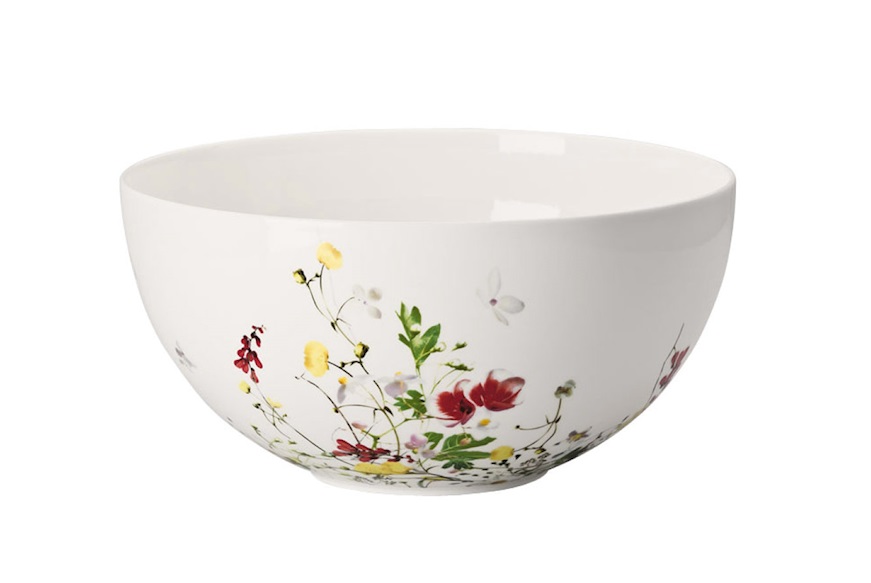 Salad bowl Brillance Fleurs Sauvage porcelain Rosenthal
