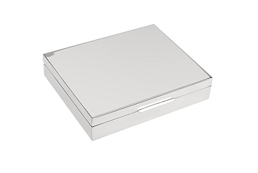Box silver shiny with wooden interior Selezione Zanolli