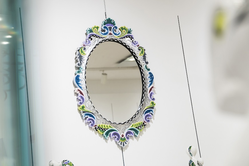 Specchio Mirror Oval Versailles dipinto a mano Tom's Drag