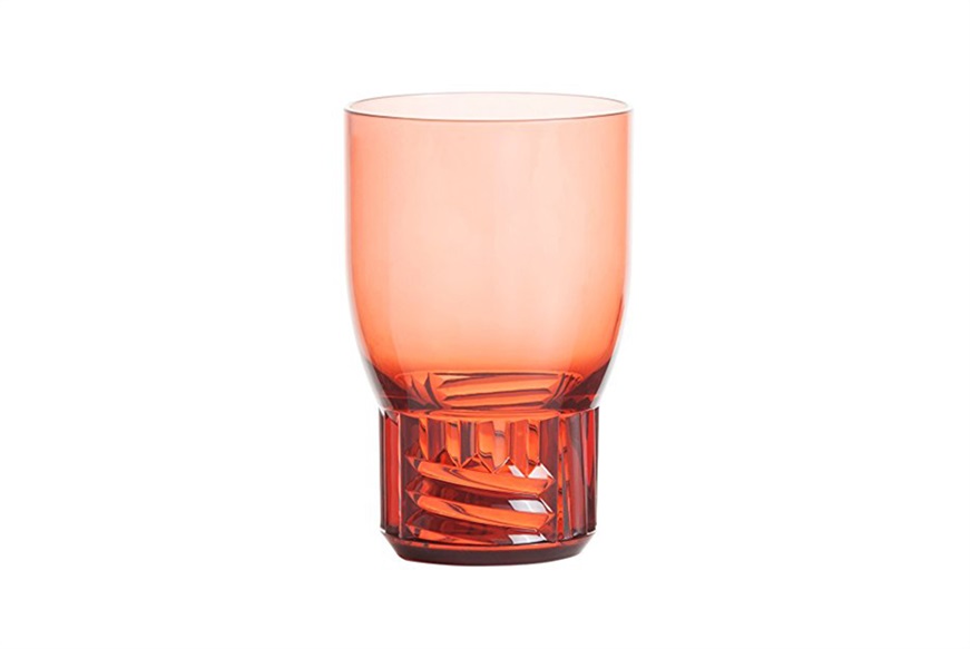 Bicchiere acqua Trama colore rosato Kartell