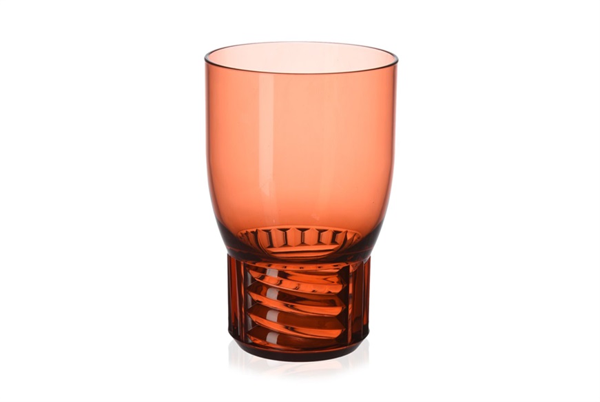 Bicchiere vino Trama colore rosato Kartell