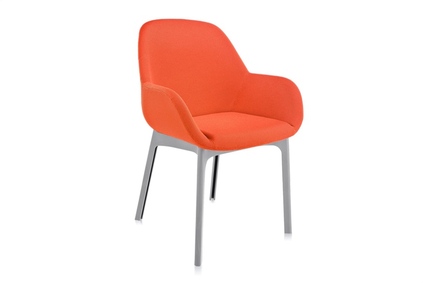 Chair Clap grey and orange Kartell