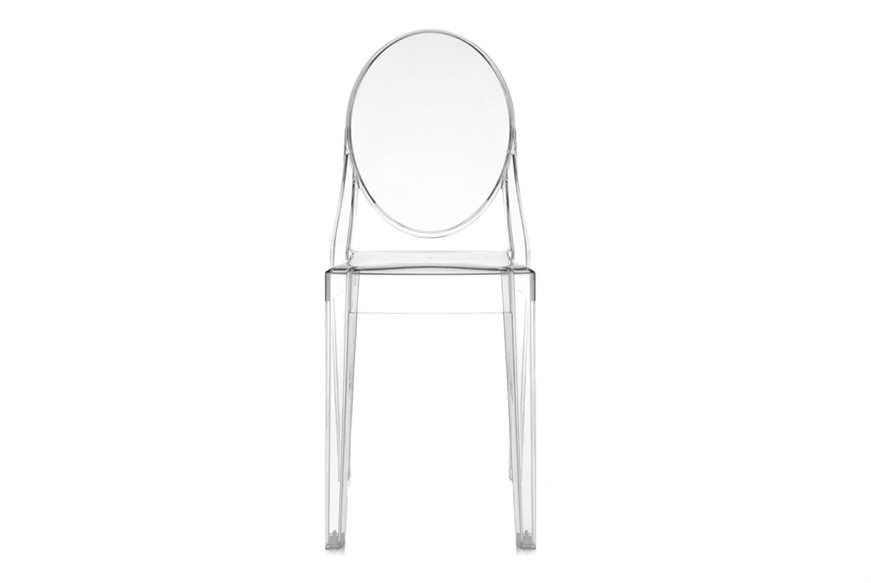 Set of Chairs Victoria Ghost transparent 4 pieces Kartell