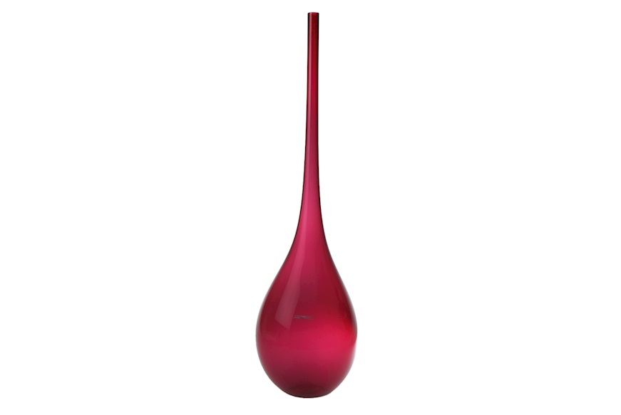 Vase Bolle Murano glass ruby Nasonmoretti