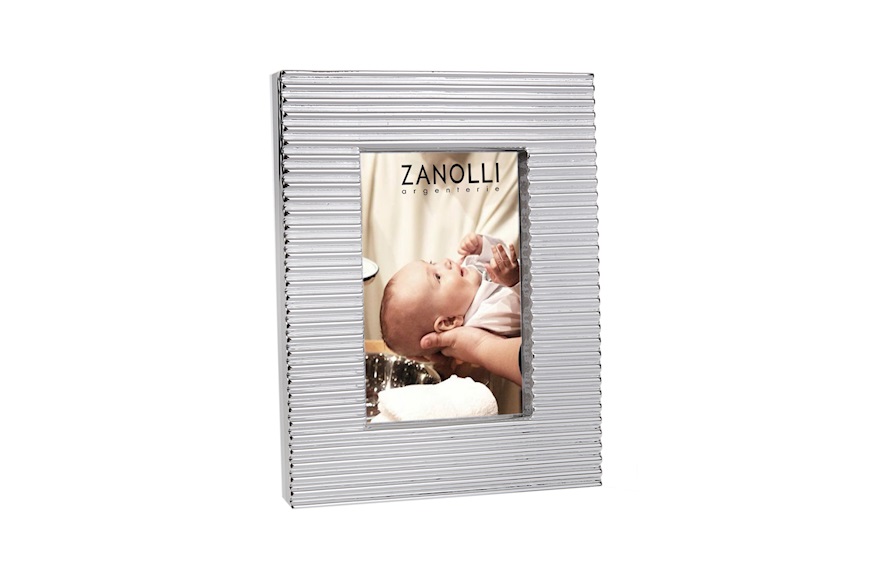 Picture frame with horyzontal stripes and sugared almonds Selezione Zanolli