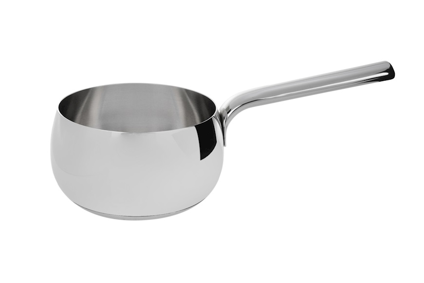 Saucepan Mami steel with long handle Alessi