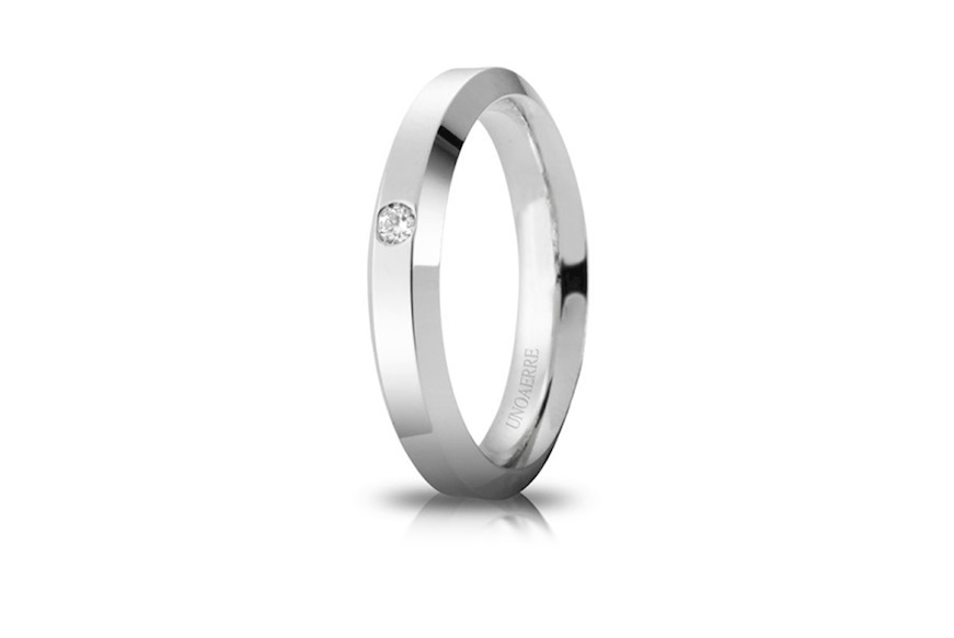 Wedding ring Hydra gold 750‰ with diamond Unoaerre