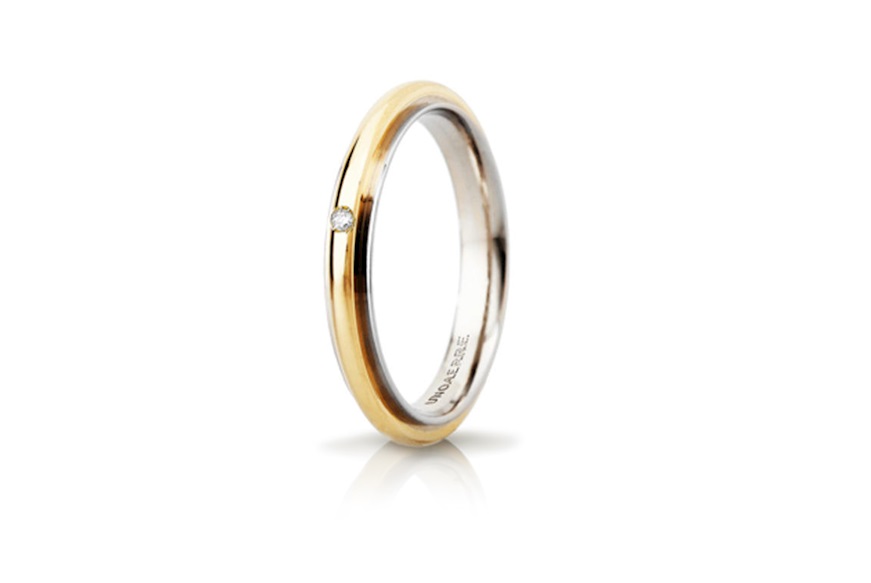 Wedding ring Andromeda gold 750‰ with diamond Unoaerre